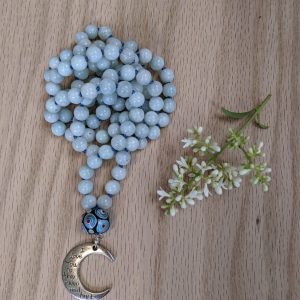 Pale blue Amazonite Mala